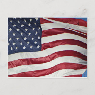 Amerikanische Flagge, Star Spangled Banner rot-bla Postkarte