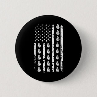 Amerikanische Flagge Steaks Essen USA Patriotismus Button