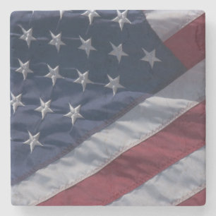 Amerikanische Flagge Steinuntersetzer