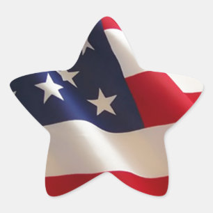 Amerikanische Flagge Stern-Aufkleber