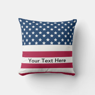 Amerikanische Flagge Sterne und Streifen Kissen
