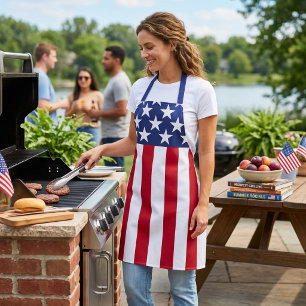 Amerikanische Flagge Sterne und Streifen Schürze