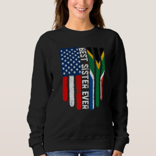 Amerikanische Flagge Südafrika Beste Flagge je F Sweatshirt