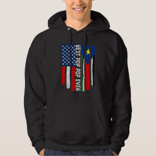 Amerikanische Flagge Südsudan Flag Bester Pop Pop  Hoodie