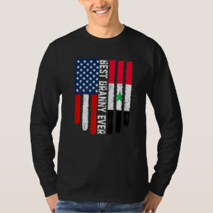 Amerikanische Flagge Syrien Flag Beste Granny-Ever T-Shirt