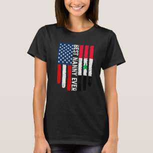 Amerikanische Flagge Syrien Flagge Beste Kinderfam T-Shirt