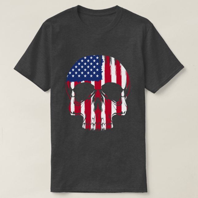 Amerikanische Flagge T-Shirt (Design vorne)