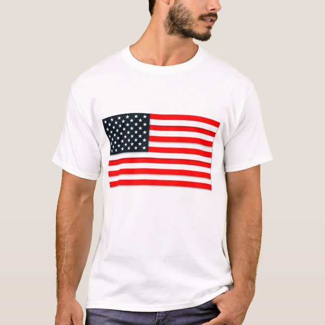 Amerikanische Flagge T-Shirt (Vorderseite)