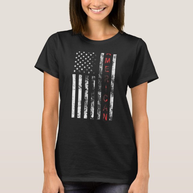 Amerikanische Flagge T-Shirt (Vorderseite)
