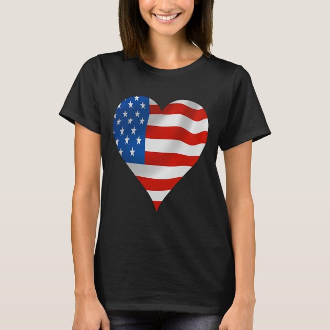 Amerikanische Flagge T-Shirt (Vorderseite)