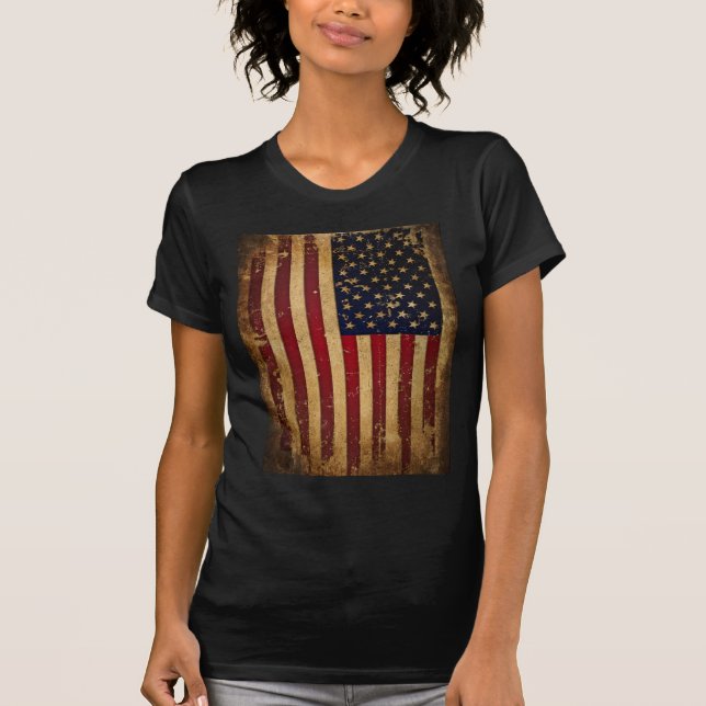 Amerikanische Flagge T-Shirt (Vorderseite)
