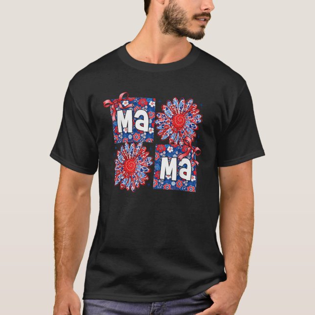 Amerikanische Flagge T-Shirt (Vorderseite)