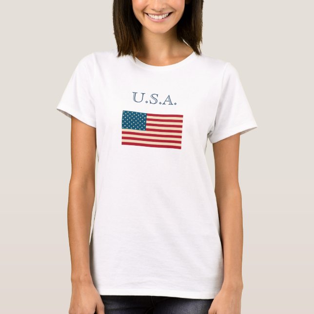 Amerikanische Flagge T - Shirt (Vorderseite)