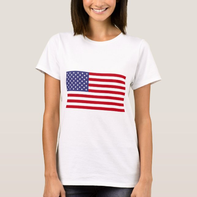 Amerikanische Flagge T-Shirt (Vorderseite)