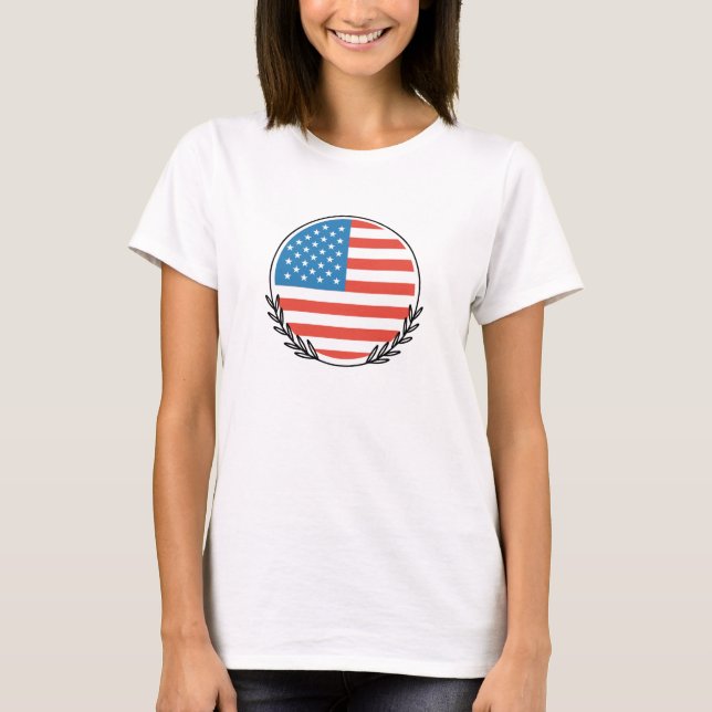 amerikanische Flagge T-Shirt (Vorderseite)