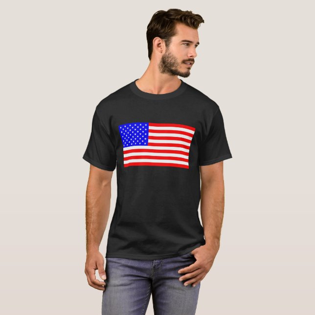 Amerikanische Flagge T-Shirt (Vorne ganz)