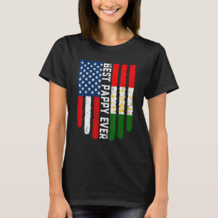 Amerikanische Flagge & Tadschikistan Fahne Bestes  T-Shirt