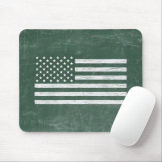 Amerikanische Flagge Tafel Kunst (Zeichnung Nr. 1) Mousepad