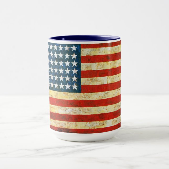 Amerikanische Flagge Tasse (Zentrum)