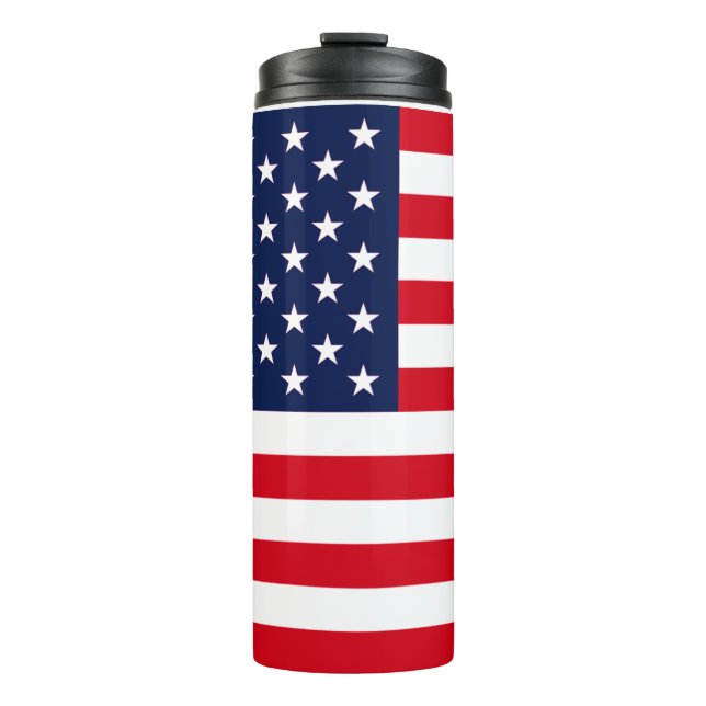 Amerikanische Flagge Thermosbecher (Vorderseite)
