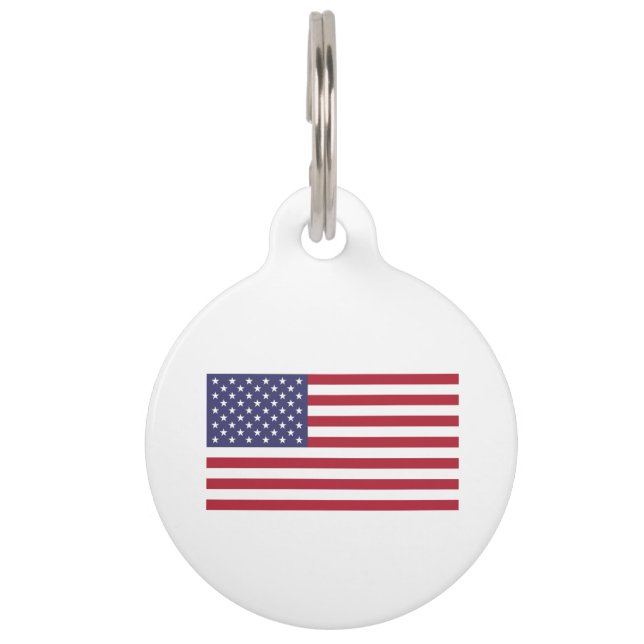 Amerikanische Flagge Tiermarke (Vorderseite)