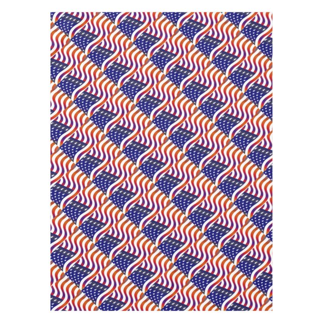 Amerikanische Flagge Tischdecke (Vorderseite)