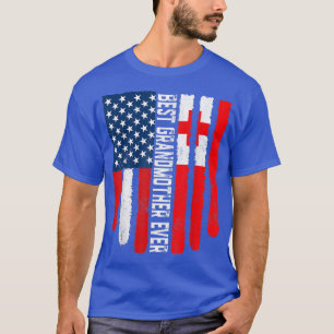 Amerikanische Flagge Tonga Flagge Beste Großmutter T-Shirt