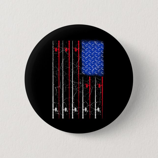 Amerikanische Flagge Top Button (Vorderseite)