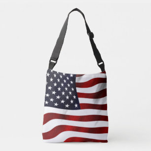 Amerikanische Flagge Tragetaschen Mit Langen Trägern