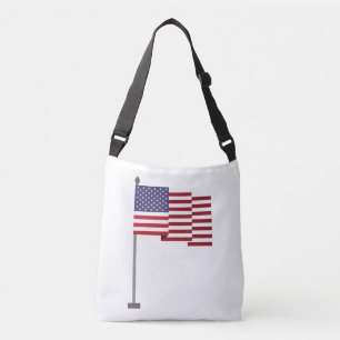 Amerikanische Flagge Tragetaschen Mit Langen Trägern