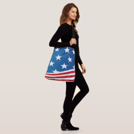 Amerikanische Flagge Tragetaschen Mit Langen Trägern