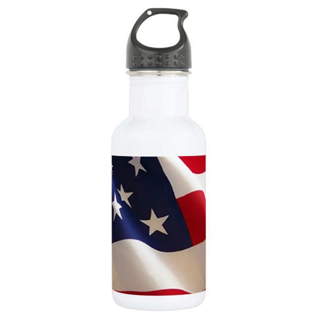 Amerikanische Flagge Trinkflasche (Vorderseite)