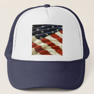 Amerikanische Flagge Truckerkappe