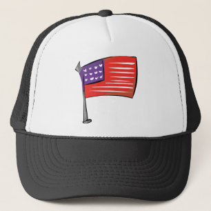 Amerikanische Flagge Truckerkappe