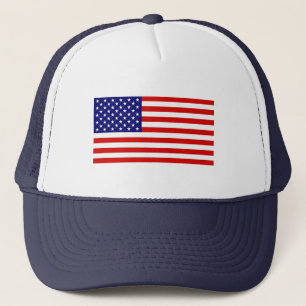 Amerikanische Flagge Truckerkappe