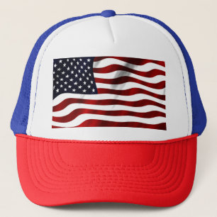 Amerikanische Flagge Truckerkappe
