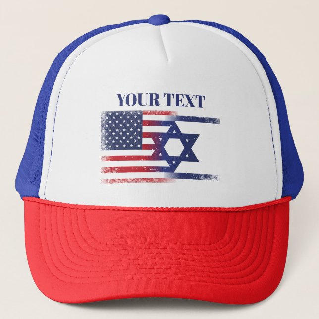 Amerikanische Flagge Truckerkappe (Vorderseite)