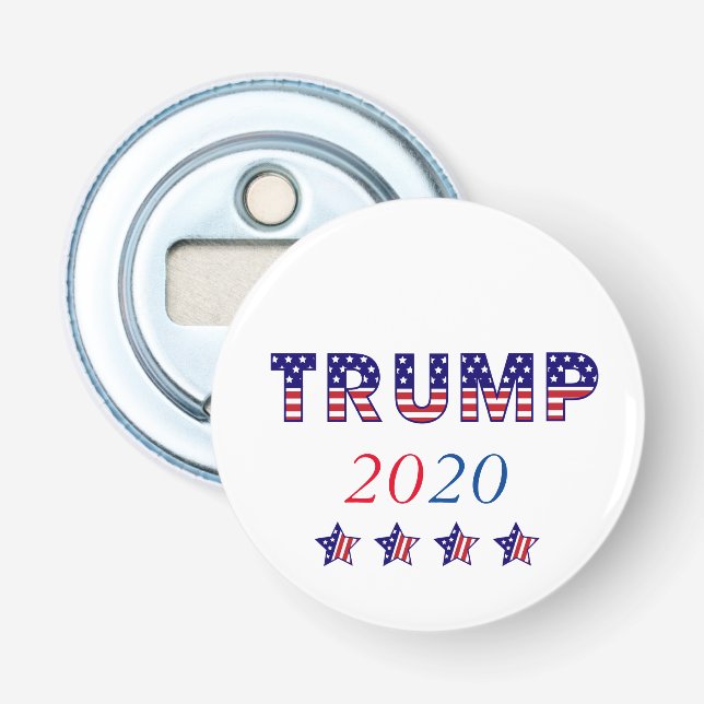 Amerikanische Flagge Trump 2020 Flaschenöffner (Vorderseite)
