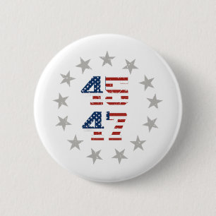 Amerikanische Flagge Trump Daddys Zuhause nimmt Am Button