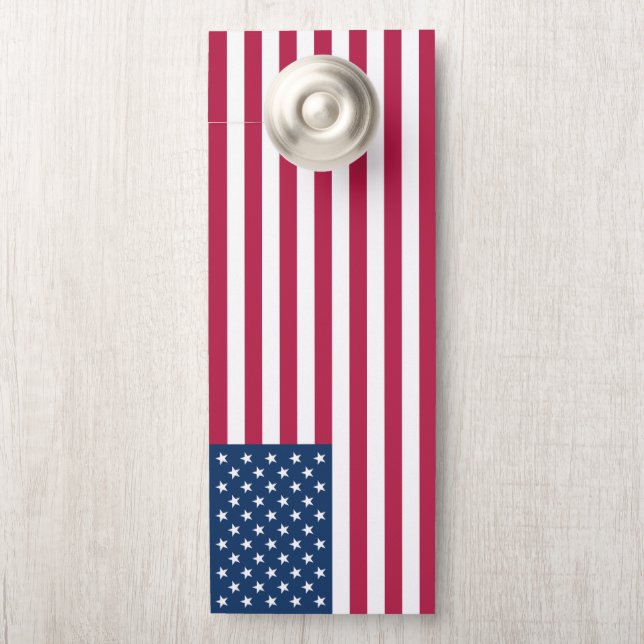 Amerikanische Flagge Türanhänger (Auf Knauf)