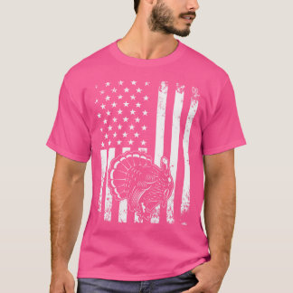 Amerikanische Flagge Türkei Jagd amerikanische Fla T-Shirt