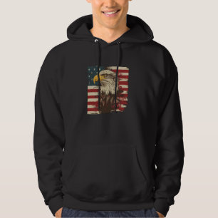 Amerikanische Flagge und Adler, amerikanischer Adl Hoodie