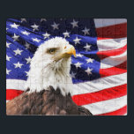 Amerikanische Flagge und Bald-Adler Puzzle<br><div class="desc">Amerikanische Flagge und Weißadler</div>