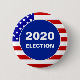 Amerikanische Flagge und bearbeitbarer Text zur Wa Button