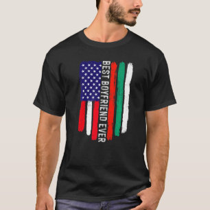 Amerikanische Flagge und Bulgarische Flagge Bester T-Shirt