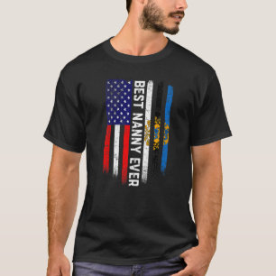 Amerikanische Flagge und Estnische Flagge Bester K T-Shirt