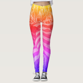 Amerikanische Flagge und Feuerwerk Ipanema Legging Leggings