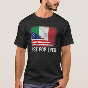 Amerikanische Flagge und Italienische Flagge Beste T-Shirt