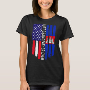 Amerikanische Flagge und Kambodscha-Flagge Bester T-Shirt