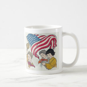 Amerikanische Flagge und Kinder Kaffeetasse